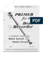 Bass Recorder Tutor Flauto Dolce PDF