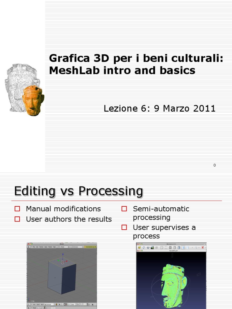 MeshLab Intro and Basics | PDF | Rendering (Computer Graphics ...
