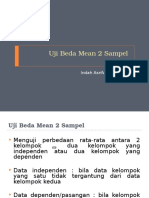 Uji Beda Mean 2 Sampel