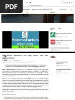 The Future Workforce one step ahead with SAP SuccessFactors