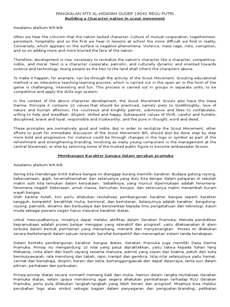 Pidato Tentang Pendidikan Dalam Bahasa Inggris Terkait Pendidikan