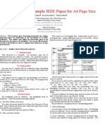 IEEE Conference A4 Format MSword