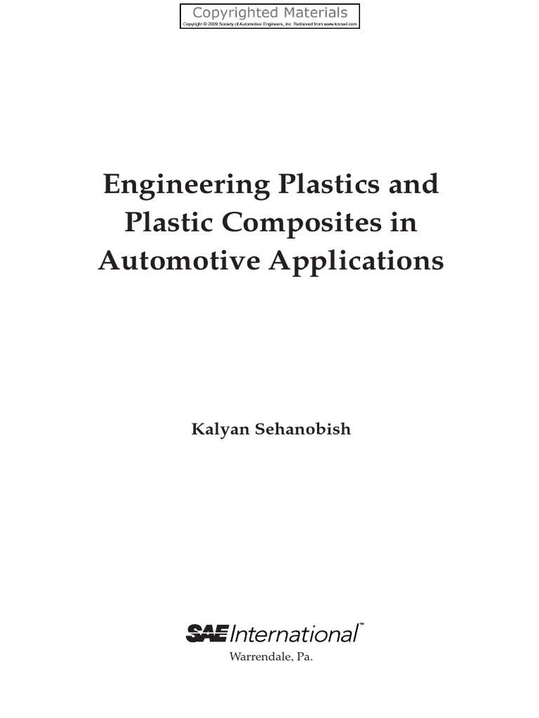 The Automotive Chassis Engineering Principles PDF Thermoplastic