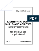 Identifying Your Skills and Abilities