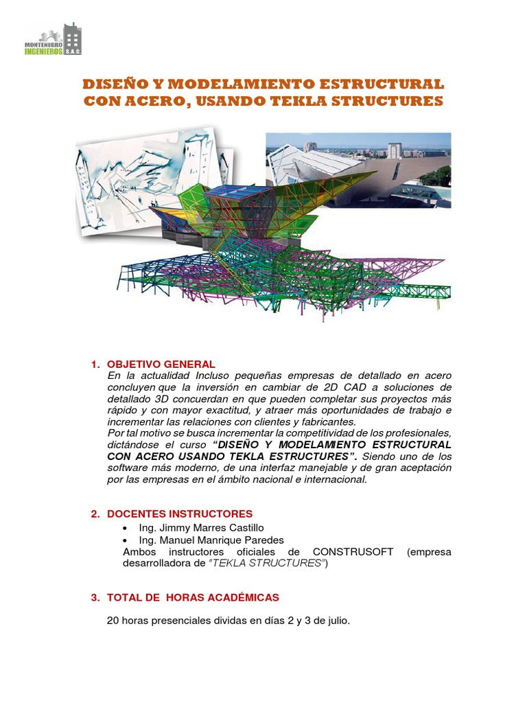 Brochure Tekla | PDF | Herramientas | Software