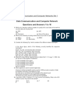 Data Communication and Computer Networks Set 1