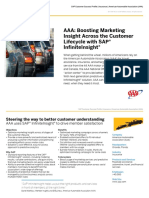 Aaa Boosting Marketing Insight Across The Customer Lifecycle With Sap Infiniteinsight PDF