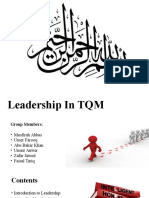 Leadership TQM and Deming 14 Point