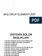 Baş Grup Elementleri̇