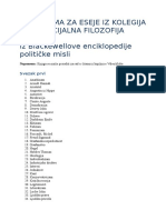 Popis Tema Iz Kolegija Socijalna Filozofija