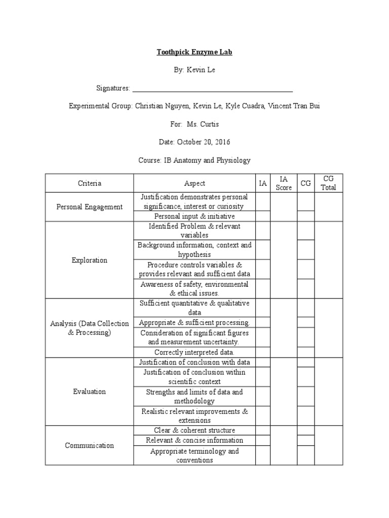 Toothpick Enzyme Lab | PDF | Computers