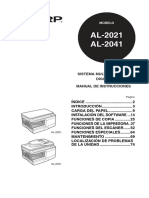 Manual Usuario Sharp AL2031 PDF