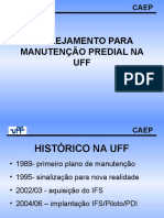 Planejamento para Manuntencao Predial Corretiva e Preventiva Uff Luiz Augusto Cury Vasconcelos