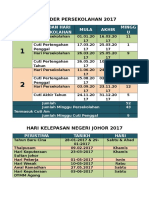 Kalender Persekolahan 2017