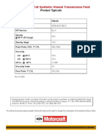 Product Data Sheet Full Synthetic Manual Transmission Fluid