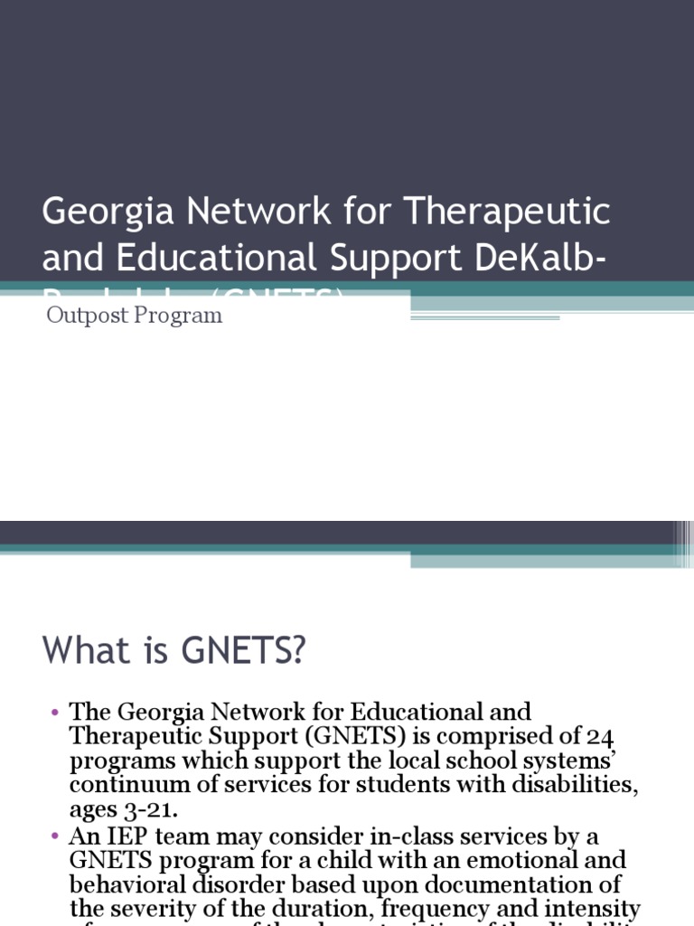 GNETS Overview Presentation | PDF