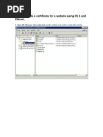 How To Create A Certificate For A Website Using Iis 6 and Cacert