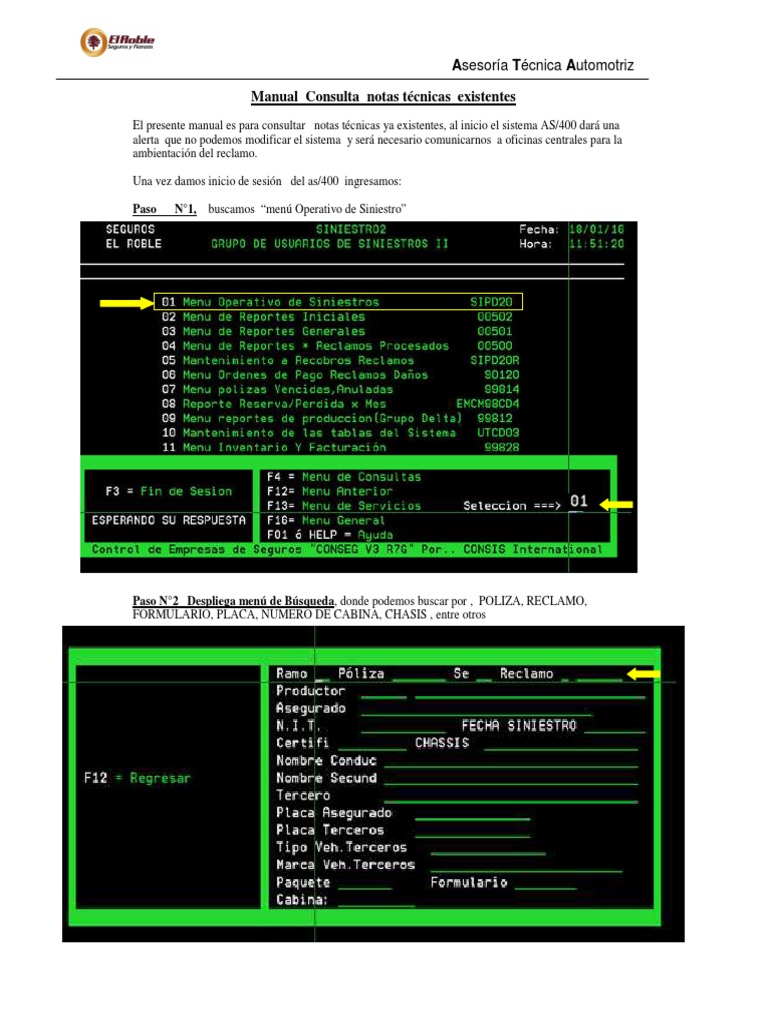 Manual de Consultas AS - 400 | PDF
