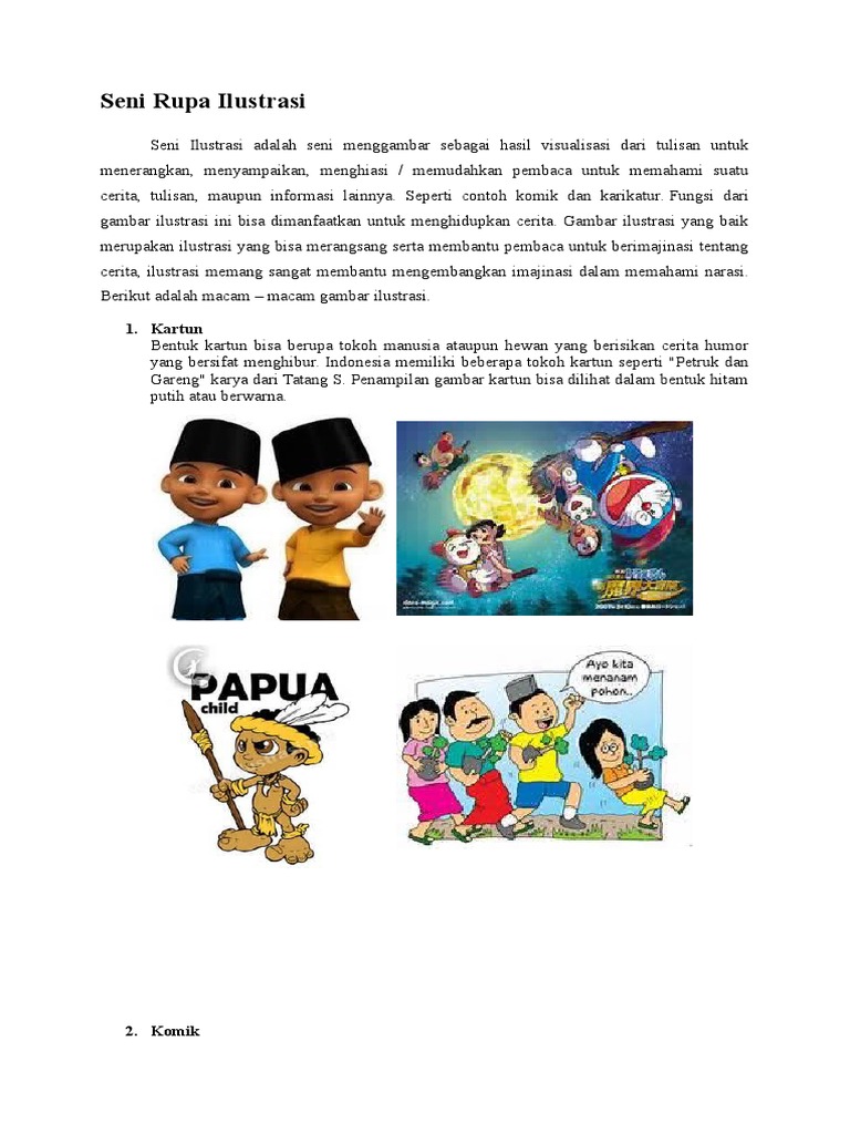 32 Ini Gambar Ilustrasi Adalah Karya Seni Rupa Terkeren Stikerlucu77