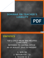 Seminar on Teachers Liability