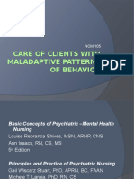 Care of Clients With Maladaptive Patterns of Behavior