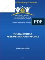 Fundamentele Psihopedagogiei Speciale