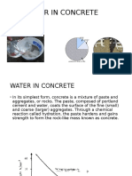 Water in Concrete