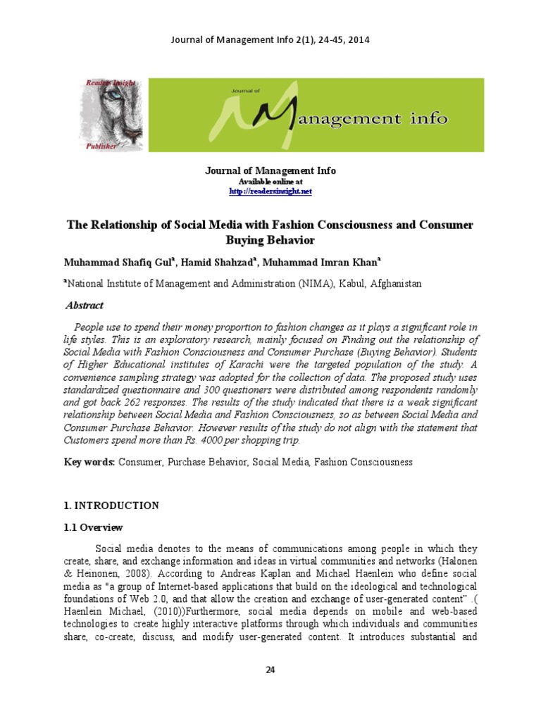 Social Media's Impact on Fashion Trends | PDF | Social Networking ...