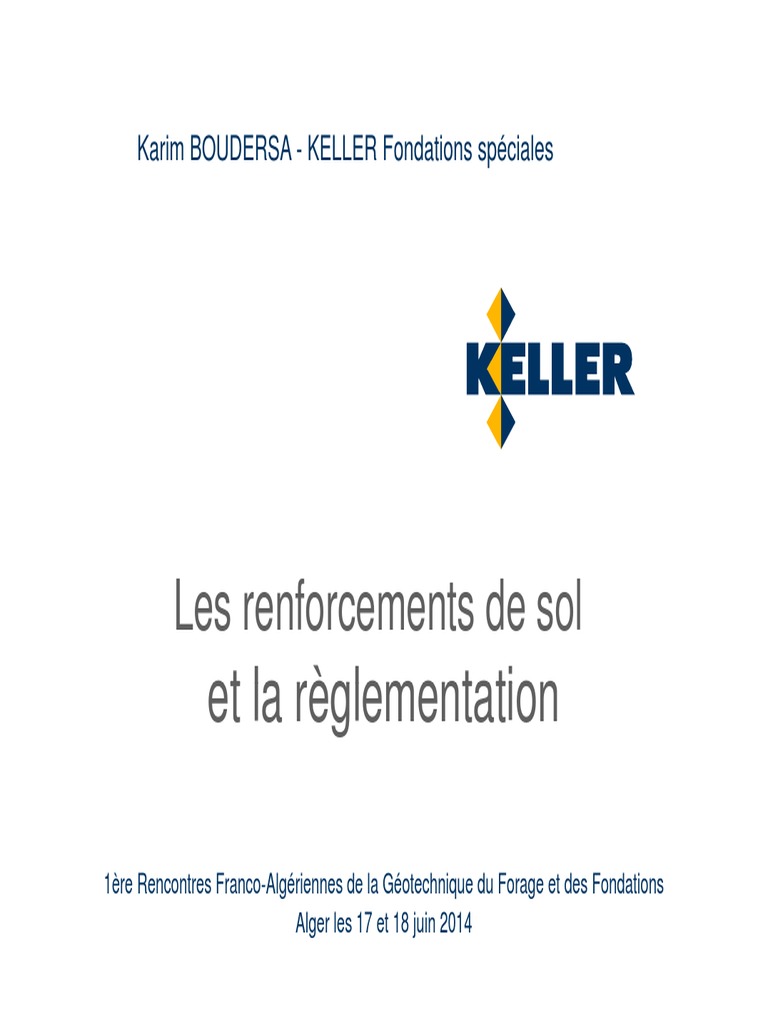 Renforcement de sol : normes et techniques | PDF | Forage | Fondation ...