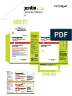 Amoxgentin - Amoxycillin & Potassium Clavulanate Injection - Export 1.2g I.v - Info