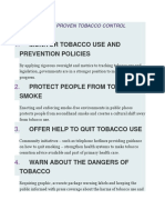 Monitor Tobacco Use and Prevention Policies: Mpower'S Six Proven Tobacco Control Strategies