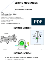 Basics and Statics of Particles - Unit I - GE6253