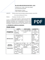 Informe Final Del Area de Educacion Fisica