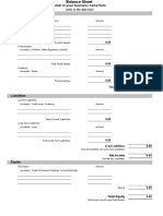 Excel Balance Sheet Template