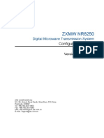 ZTE Microwave ZXMW NR8250 V1 00 020 Digital Microwave Transmission System Configuration Guide PDF