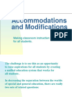 Accommodations and Modifications: Making Classroom Instruction Work For All Students