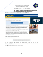 Registro y Uso de Edumine PDF