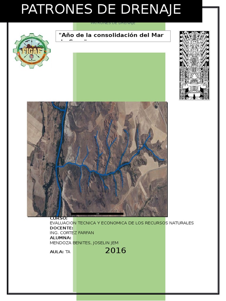 Clasificación de Patrones de Drenaje | PDF | Roca (geología) | Río