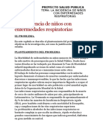 La Incidencia de Niños Con Enfermedades Respiratorias