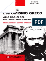 Diego Fusaro - Marx e l'Atomismo Greco [Grattacielo]