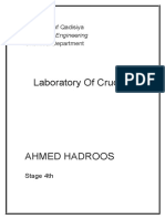 Laboratory of Crude Oil