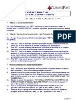 Clarence Point Inc. " Self-Evaluation Form"©