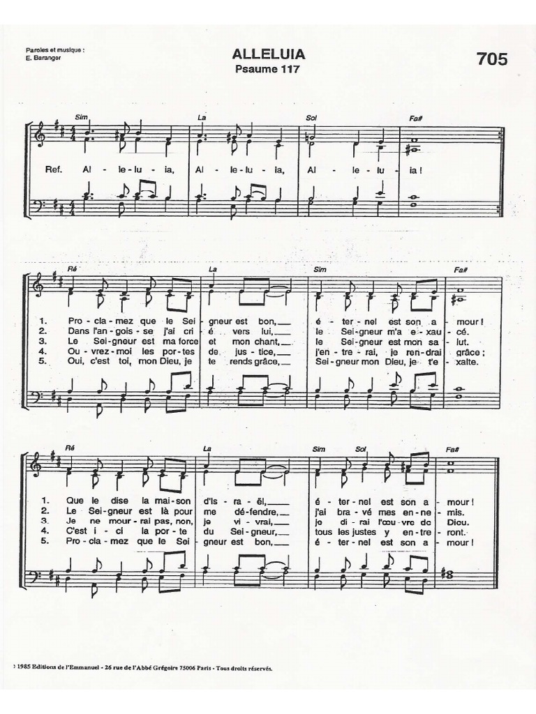 Alleluia Psaume 117