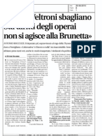 Sui Diritti Degli Operai, Non Si Agisce Alla Brunetta