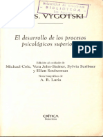 El Desarollo de Los Procesos Psicologicos Superiores - Lev S. Vygostki - Caps 1 4 6