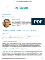 11 Ways Parents Can Help Their Children Read Reading Rockets