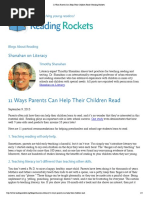 11 Ways Parents Can Help Their Children Read Reading Rockets