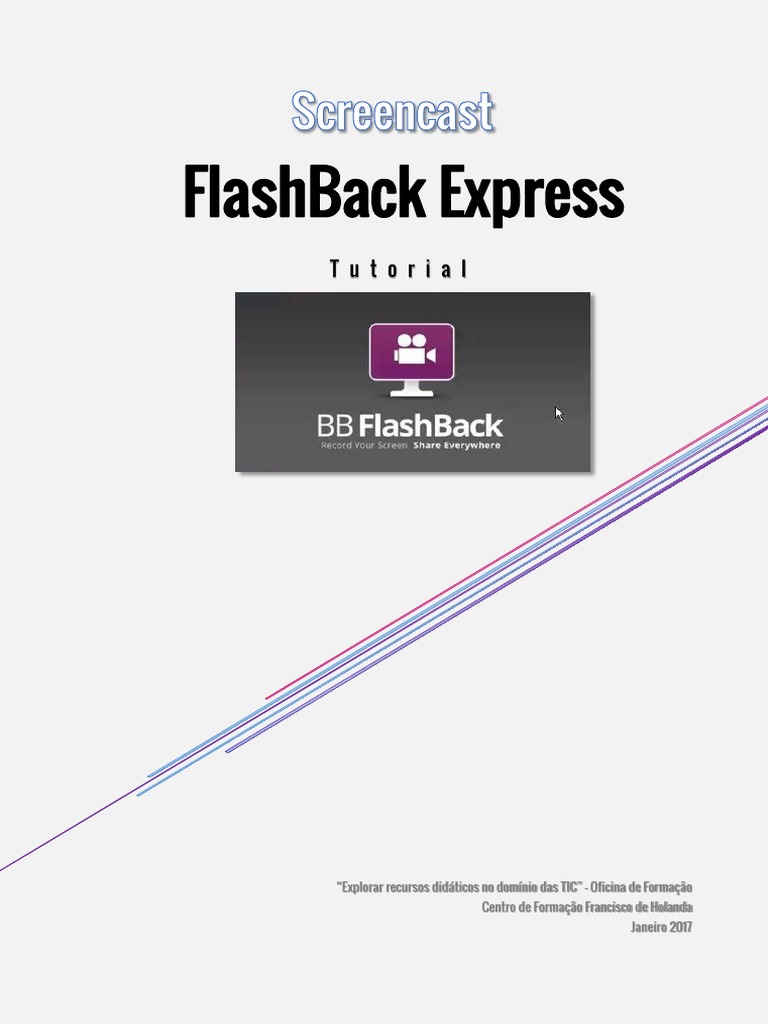 Tutorial do FlashBack Express | PDF | Janela (informática) | YouTube