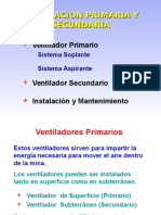 Ventiladores Primarios y Secundarios, Ventiladores Auxiliares