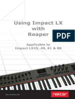 Using Impact LX With Reaper